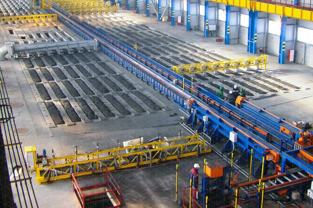 Fábrica de ánodos industriales