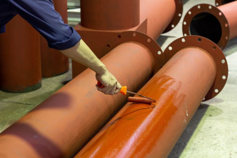 Los recubrimientos anticorrosivos se pueden aplicar en diversas superficies, como en tuberías